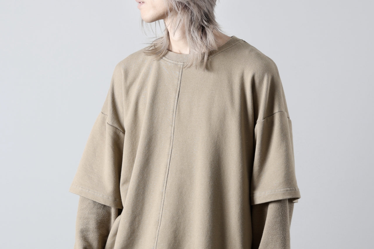 INDEPICT® × LOOM exclusive INVERSION TERRY LAYERED TOP (MOON GREY)
