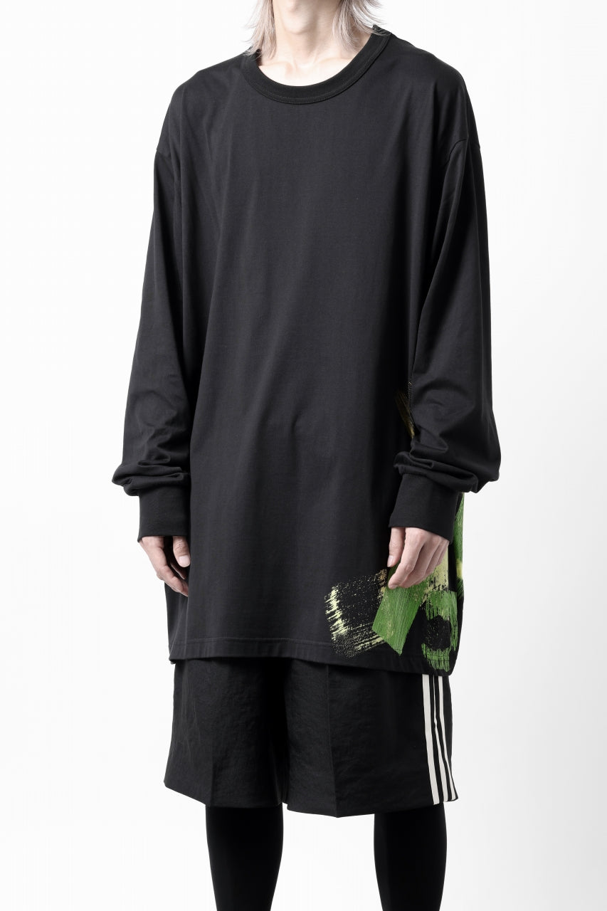 Load image into Gallery viewer, Y-3 Yohji Yamamoto GFX LONG SLEEVE TOP / SC JERSEY (BLACK)