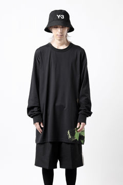 画像をギャラリービューアに読み込む, Y-3 Yohji Yamamoto GFX LONG SLEEVE TOP / SC JERSEY (BLACK)