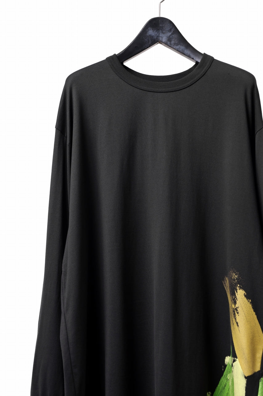 Load image into Gallery viewer, Y-3 Yohji Yamamoto GFX LONG SLEEVE TOP / SC JERSEY (BLACK)