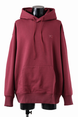 Y-3 Yohji Yamamoto CLASSIC CHEST LOGO HOODIE PARKA / FRENCH TERRY (SHADOW RED)