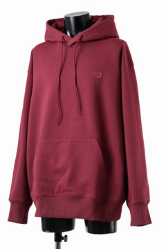 Load image into Gallery viewer, Y-3 Yohji Yamamoto CLASSIC CHEST LOGO HOODIE PARKA / FRENCH TERRY (SHADOW RED)