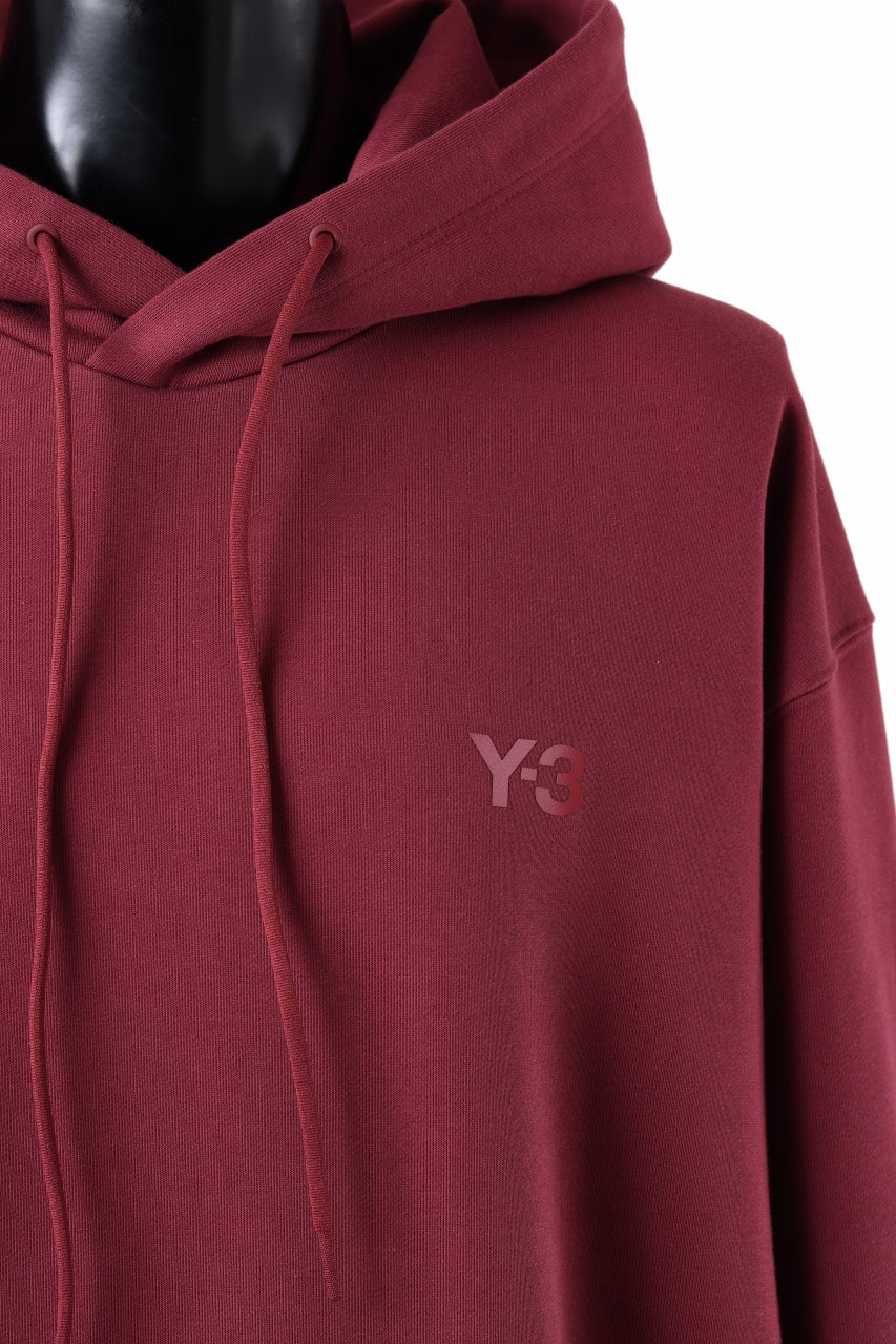 Y-3 Yohji Yamamoto CLASSIC CHEST LOGO HOODIE PARKA / FRENCH TERRY (SHADOW RED)