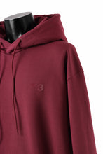 Load image into Gallery viewer, Y-3 Yohji Yamamoto CLASSIC CHEST LOGO HOODIE PARKA / FRENCH TERRY (SHADOW RED)