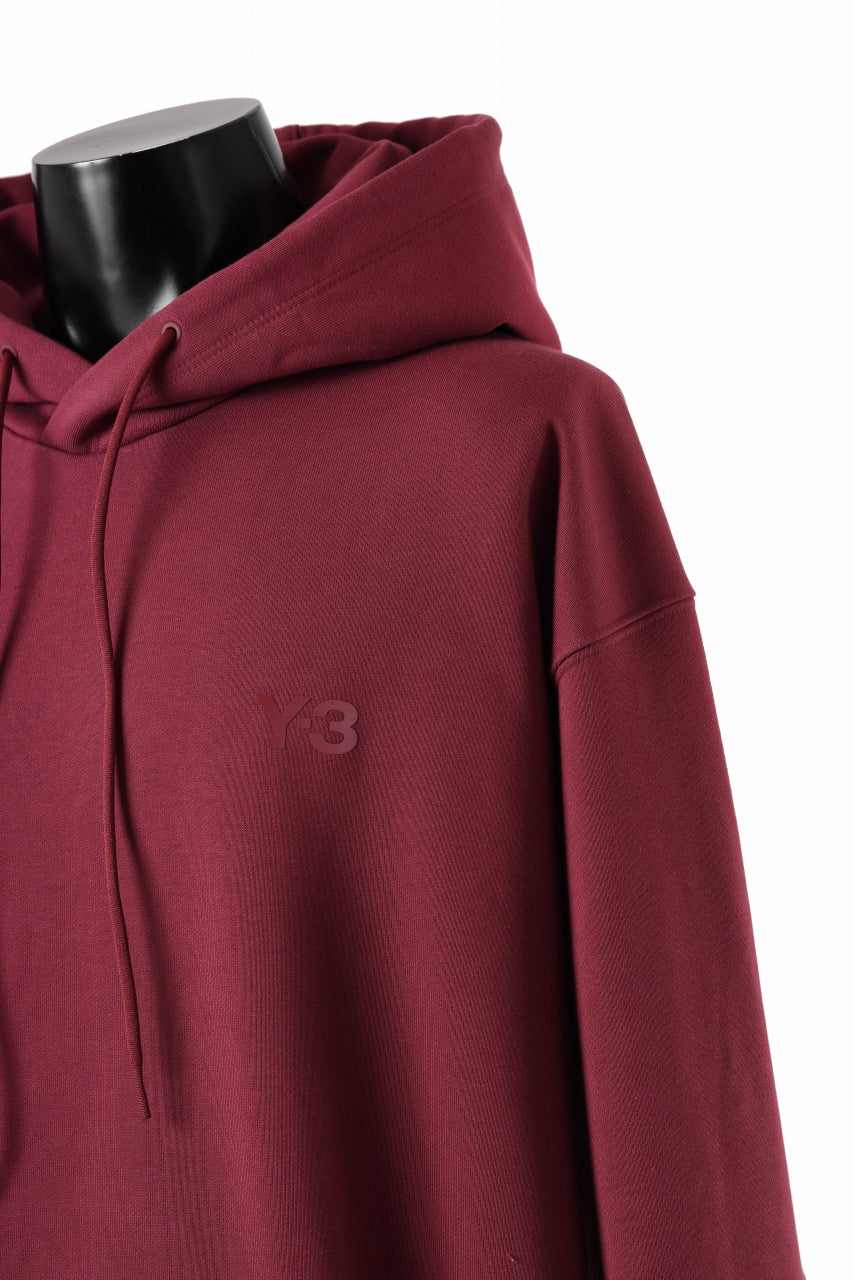 画像をギャラリービューアに読み込む, Y-3 Yohji Yamamoto CLASSIC CHEST LOGO LOOSE HOODIE / FRENCH TERRY (SHADOW RED)