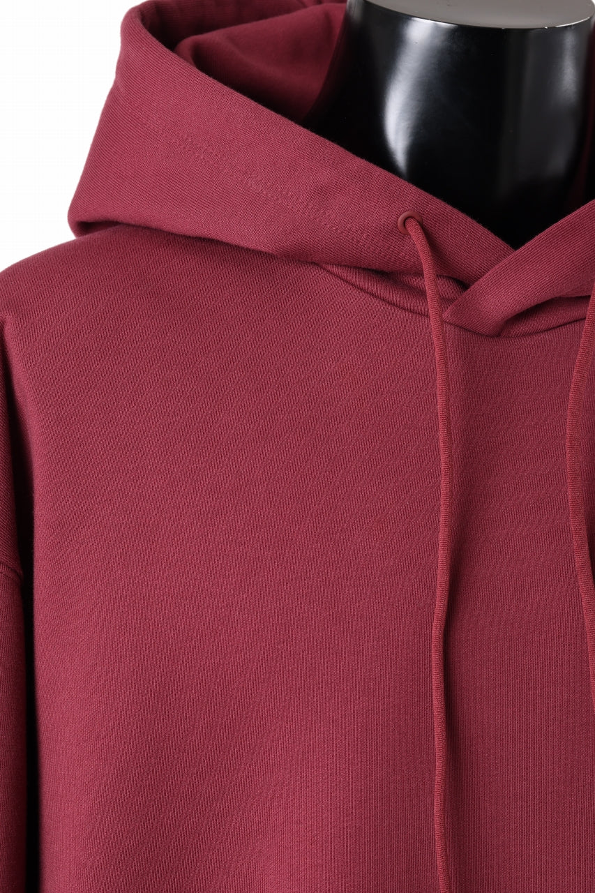 Y-3 Yohji Yamamoto CLASSIC CHEST LOGO HOODIE PARKA / FRENCH TERRY (SHADOW RED)