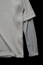 画像をギャラリービューアに読み込む, A.F ARTEFACT LAYERED CREW NECK TOP / WAFFLE KNIT JERSEY (IVORY)