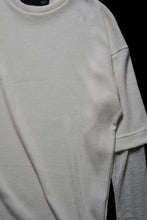 画像をギャラリービューアに読み込む, A.F ARTEFACT LAYERED CREW NECK TOP / WAFFLE KNIT JERSEY (IVORY)