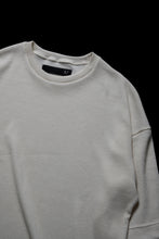画像をギャラリービューアに読み込む, A.F ARTEFACT LAYERED CREW NECK TOP / WAFFLE KNIT JERSEY (IVORY)