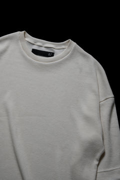 画像をギャラリービューアに読み込む, A.F ARTEFACT LAYERED CREW NECK TOP / WAFFLE KNIT JERSEY (IVORY)