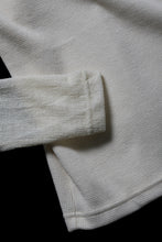 画像をギャラリービューアに読み込む, A.F ARTEFACT LAYERED CREW NECK TOP / WAFFLE KNIT JERSEY (IVORY)