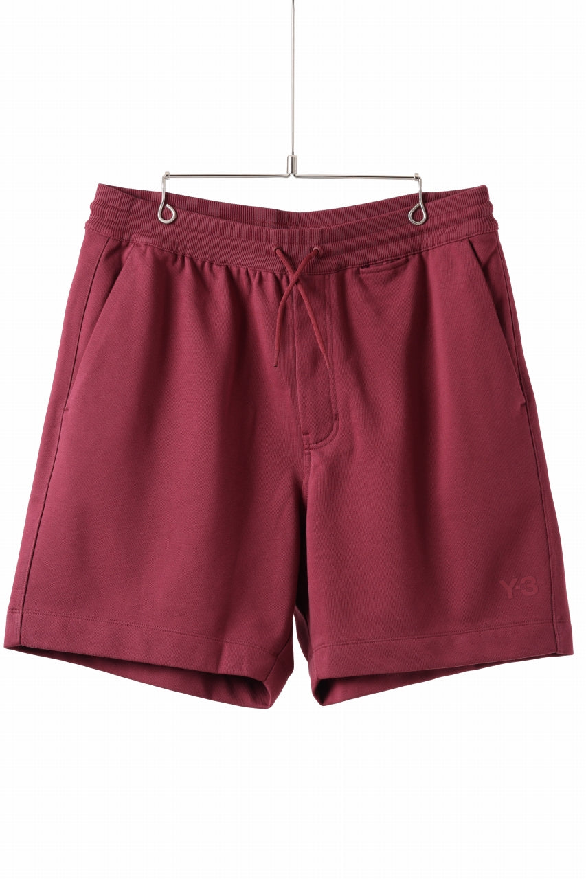 Y-3 Yohji Yamamoto SHORT PANTS / FRENCH TERRY (SHADOW RED)