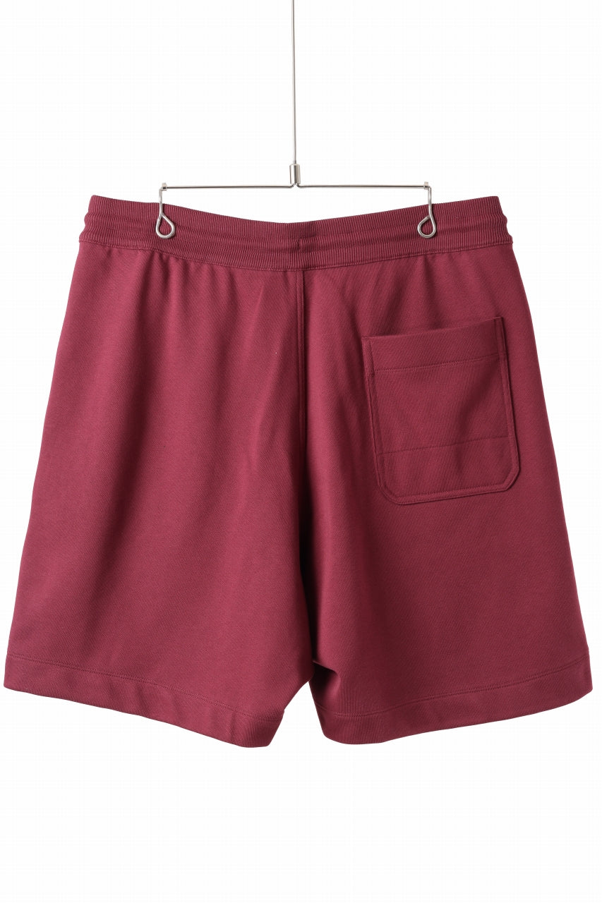 Y-3 Yohji Yamamoto SHORT PANTS / FRENCH TERRY (SHADOW RED)