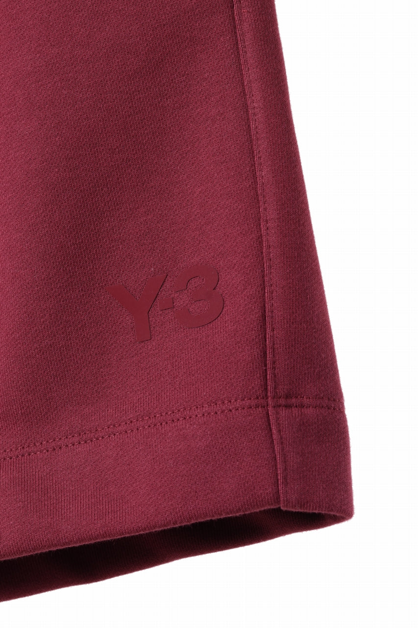 Y-3 Yohji Yamamoto SHORT PANTS / FRENCH TERRY (SHADOW RED)