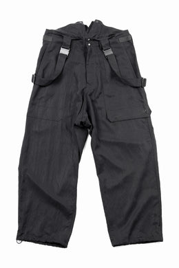 Y-3 Yohji Yamamoto SUSPENDER PANTS (BLACK)