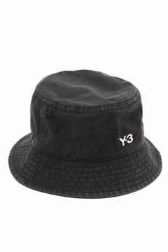 画像をギャラリービューアに読み込む, Y-3 Yohji Yamamoto LOGO BUCKET HAT (BLACK)