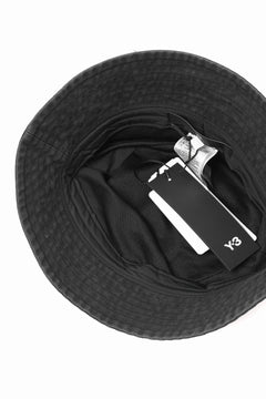 Load image into Gallery viewer, Y-3 Yohji Yamamoto LOGO BUCKET HAT (BLACK)