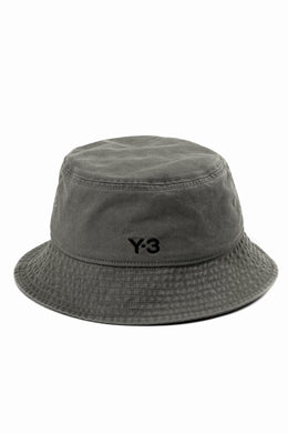 Y-3 Yohji Yamamoto LOGO BUCKET HAT (BLACK)