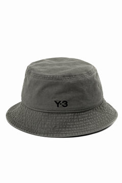 Load image into Gallery viewer, Y-3 Yohji Yamamoto LOGO BUCKET HAT (BLACK)