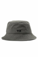 Load image into Gallery viewer, Y-3 Yohji Yamamoto LOGO BUCKET HAT (BLACK)