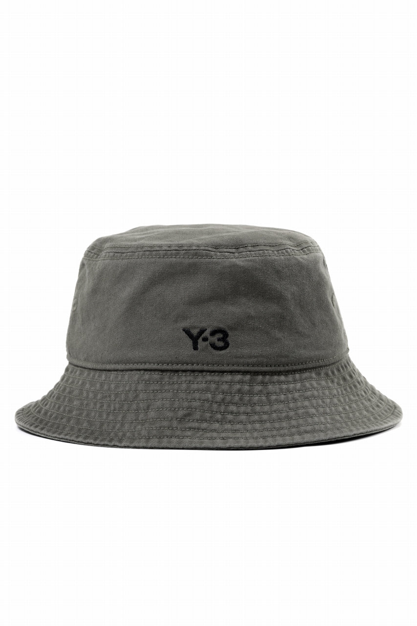 Y-3 Yohji Yamamoto LOGO BUCKET HAT (BLACK)