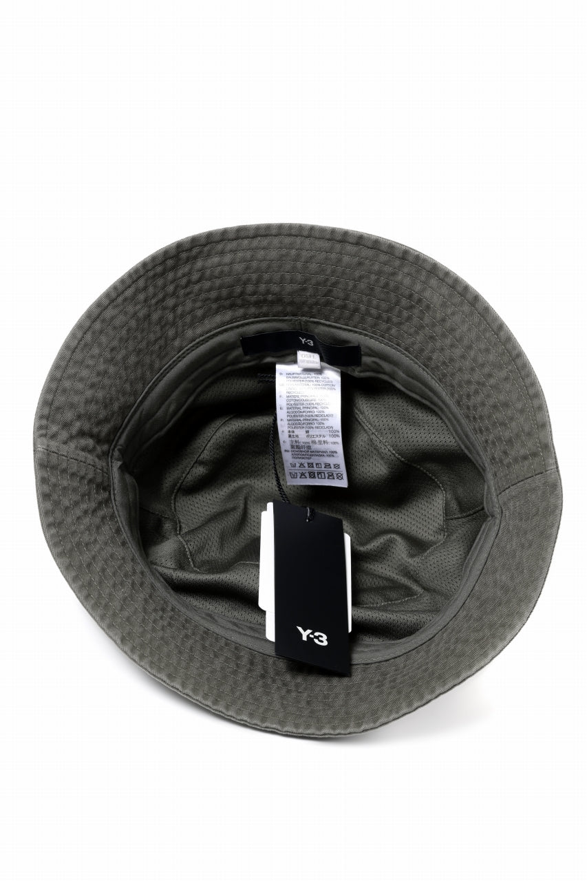 Y-3 Yohji Yamamoto LOGO BUCKET HAT (BLACK)