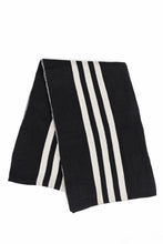 Load image into Gallery viewer, Y-3 Yohji Yamamoto 3 STRIPE SCARF (BLACK)