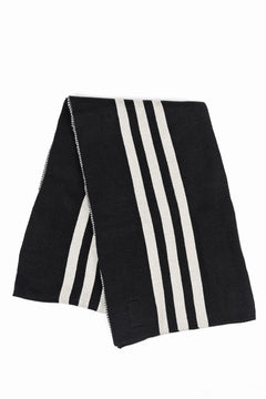 Load image into Gallery viewer, Y-3 Yohji Yamamoto 3 STRIPE SCARF (BLACK)