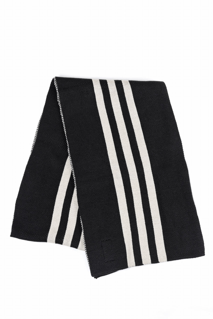 Y-3 Yohji Yamamoto 3 STRIPE SCARF (BLACK)