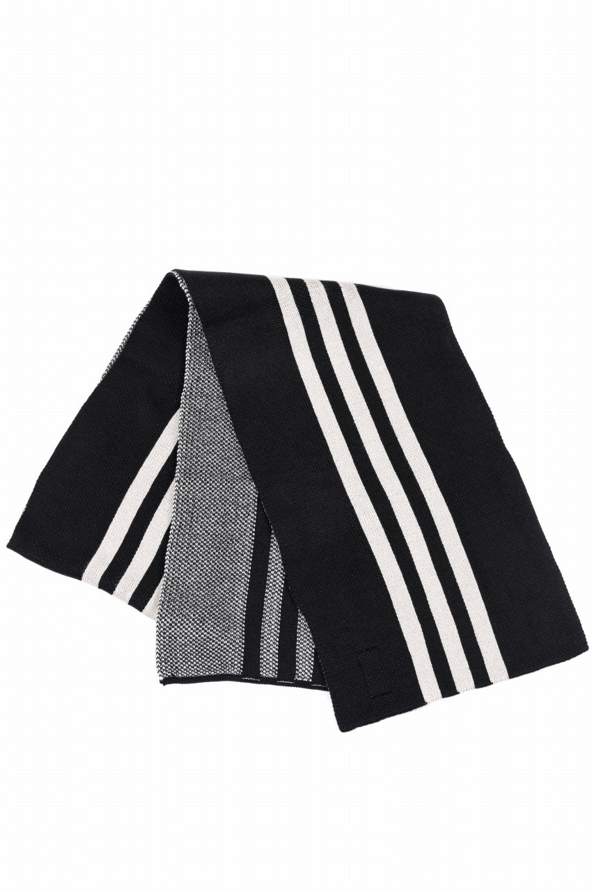 Y-3 Yohji Yamamoto 3 STRIPE SCARF (BLACK)