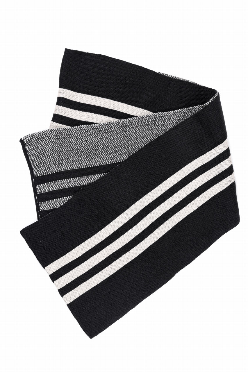 Y-3 Yohji Yamamoto 3 STRIPE SCARF (BLACK)