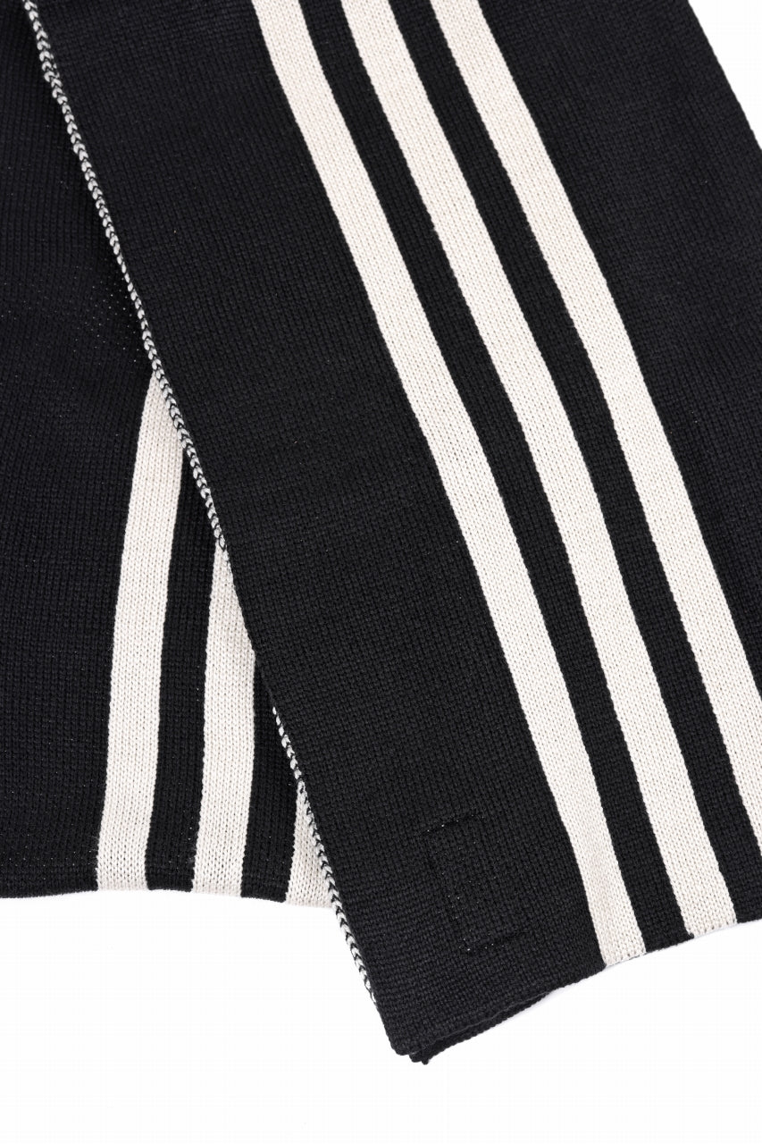 Y-3 Yohji Yamamoto 3 STRIPE SCARF (BLACK)