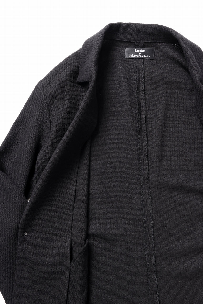 画像をギャラリービューアに読み込む, kujaku one button tailored jacket / J-977 (black)