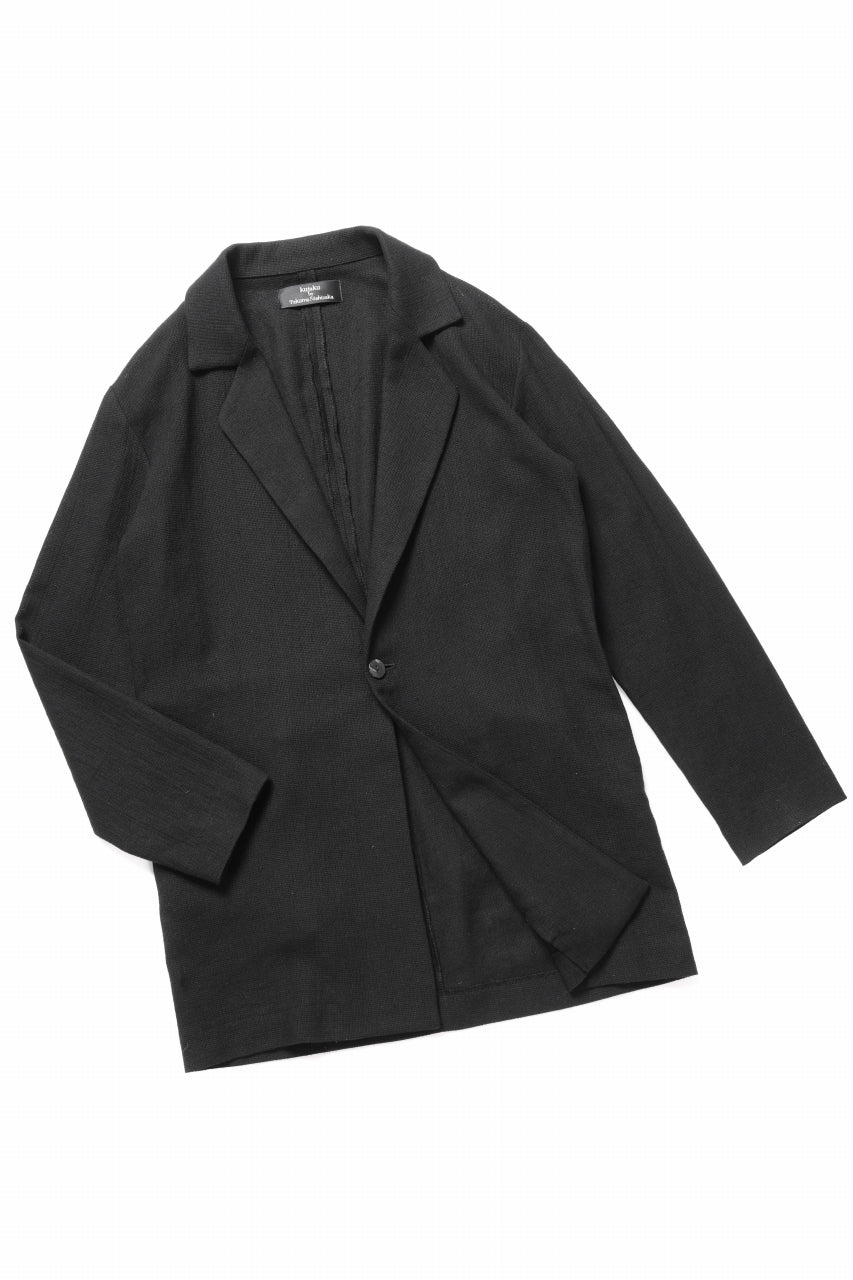 kujaku one button tailored jacket / J-977 (black)