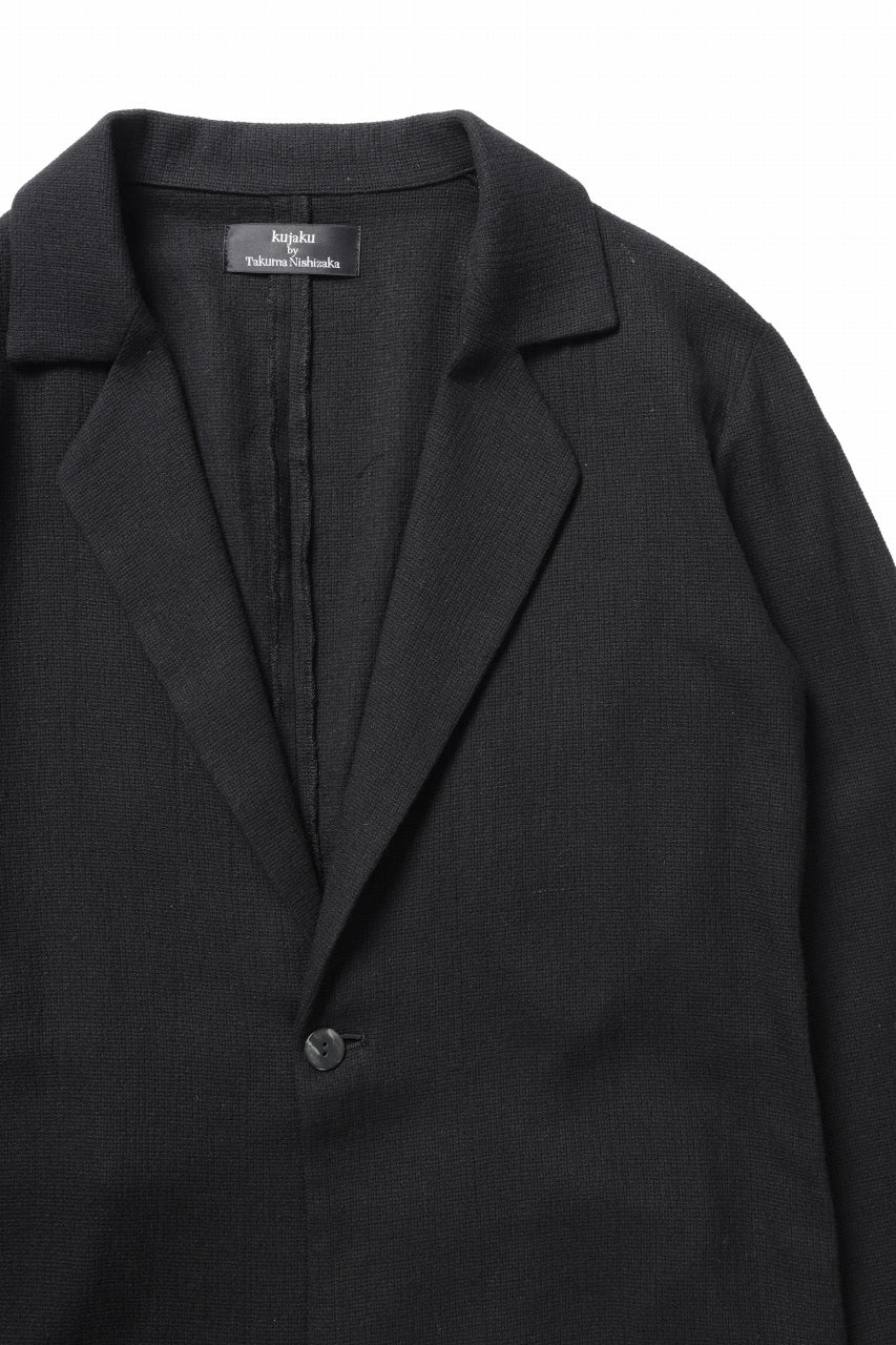 kujaku one button tailored jacket / J-977 (black)