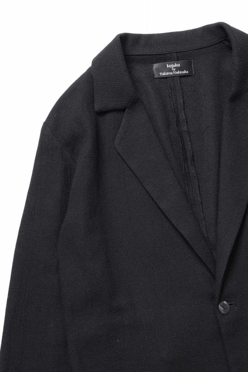 kujaku one button tailored jacket / J-977 (black)