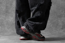 Load image into Gallery viewer, Juun.J Garment Dyed Distressed Wide Track Pants (GREY)