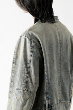 画像をギャラリービューアに読み込む, entire studios MOTO DENIM JACKET (SURFACE WAVE)