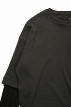 画像をギャラリービューアに読み込む, A.F ARTEFACT LAYERED CREW NECK TOP / WAFFLE KNIT JERSEY (KHAKI)