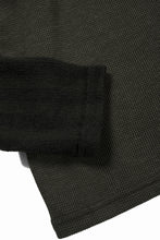 画像をギャラリービューアに読み込む, A.F ARTEFACT LAYERED CREW NECK TOP / WAFFLE KNIT JERSEY (KHAKI)
