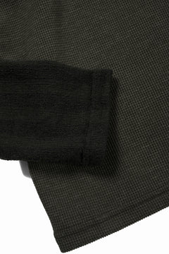 画像をギャラリービューアに読み込む, A.F ARTEFACT LAYERED CREW NECK TOP / WAFFLE KNIT JERSEY (KHAKI)