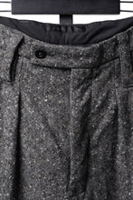 Load image into Gallery viewer, KLASICA "GL GOSSE-HS" RE DESIGNED BARREL TROUSERS / SOAKED HOMESPUN TWEED (GRAVEL)