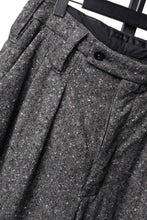 Load image into Gallery viewer, KLASICA "GL GOSSE-HS" RE DESIGNED BARREL TROUSERS / SOAKED HOMESPUN TWEED (GRAVEL)