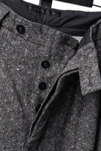 Load image into Gallery viewer, KLASICA "GL GOSSE-HS" RE DESIGNED BARREL TROUSERS / SOAKED HOMESPUN TWEED (GRAVEL)