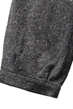 Load image into Gallery viewer, KLASICA "GL GOSSE-HS" RE DESIGNED BARREL TROUSERS / SOAKED HOMESPUN TWEED (GRAVEL)
