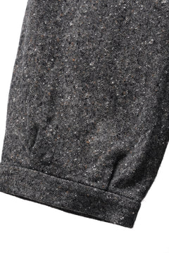 Load image into Gallery viewer, KLASICA "GL GOSSE-HS" RE DESIGNED BARREL TROUSERS / SOAKED HOMESPUN TWEED (GRAVEL)