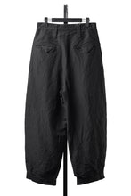 画像をギャラリービューアに読み込む, KLASICA "GL GOSSE-NN" RE DESIGNED BARREL TROUSERS / "NANAKO" WOVEN OXFORD (BLACK)