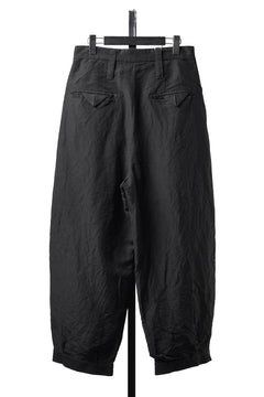 画像をギャラリービューアに読み込む, KLASICA "GL GOSSE-NN" RE DESIGNED BARREL TROUSERS / "NANAKO" WOVEN OXFORD (BLACK)