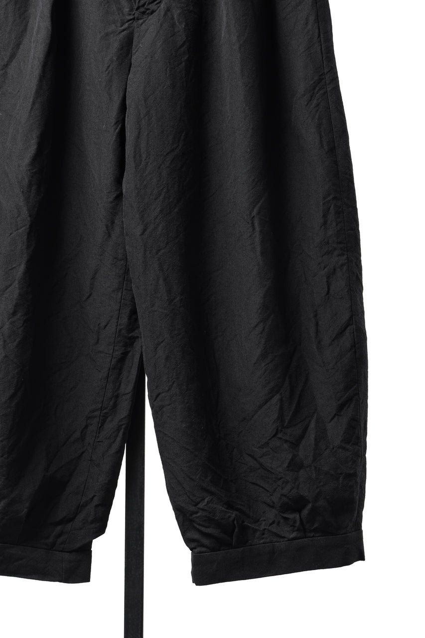 画像をギャラリービューアに読み込む, KLASICA "GL GOSSE-NN" RE DESIGNED BARREL TROUSERS / "NANAKO" WOVEN OXFORD (BLACK)