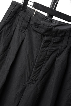 画像をギャラリービューアに読み込む, KLASICA "GL GOSSE-NN" RE DESIGNED BARREL TROUSERS / "NANAKO" WOVEN OXFORD (BLACK)